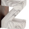Contemporary White Ceramic Bookends Set 59723