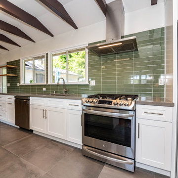 CONTEMPORARY KITCHEN & ECLECTIC BATHROOM, SAN GABRIEL