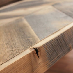 Modern Reclaimed Wood Arrow Coffee Table - Coffee Tables