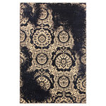 Bareens Designer Rugs - Ziegler Abstract Keneth Blue Ivory Hand-Knotted Wool & Silk Rug - 4'0'' x 6'0'' - Enhance the ambiance of your home with this magnificent Persian-influenced Turkish hand-knotted rug made by skilled artisans capable of creating the most exceptional vegetable dyes and hand-spun wool. This exquisite handmade rug is a one-of-a-kind  Kafkaz, otherwise identified as Chobi, Chobi Peshawar, Oushak, or Ziegler rug. These handmade rugs are crafted in Pakistan utilizing superior-quality wool imported from Australia, New Zealand, and Korea in two types of weaves: the Persian weave and the Mori weave. This rug is meticulously crafted by hand using the finest natural vegetable dyes extracted from local plants. The artisans use a blend of hand-spun local and fine merino wool, resulting in a rug with a compelling texture, higher lanolin content, and longer staple. The artisans occasionally incorporate natural or artificial silk into the pile to enhance specific motifs. The finished product is an awe-inspiring execution of flawless design and an understated palette that exudes elegance.