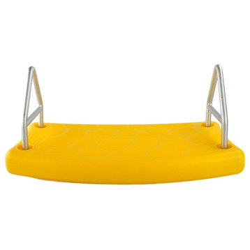 Flat Swing Seat with SSS Logo Sticker, Yellow