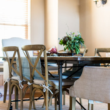 Industrial dining table