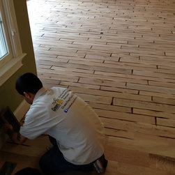 Custom Hand Beveled Rustic White Oak Flooring - Hardwood Flooring