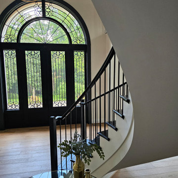Project #130 | Curved Staircase with Wraparound Balcony