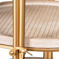 Odette Retractable Round Bookcase Bookshelf