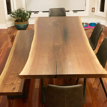 Walnut Single Slab Table #394