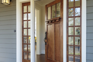 Inspiration for a timeless entryway remodel in Charlotte