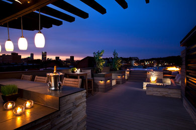 Inspiration for a modern patio remodel in Other
