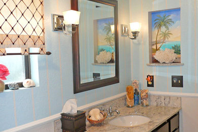 Elegant bathroom photo in Los Angeles