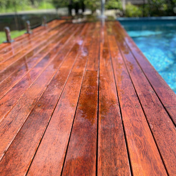 Roseville Plungie pool, decking and landscaping