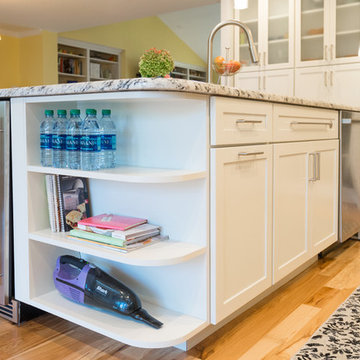 White and Grey Transitional Kitchen