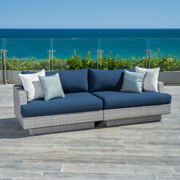Portofino™ Comfort 96in Sofa - Laguna Blue