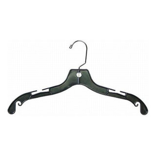 White Tubular Plastic Clothes Hanger Withnotches - 17 For Sale