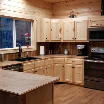 Beautiful Kitchen in Knotty Pine