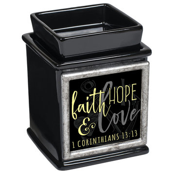 Faith Hope Love Wax Warmer