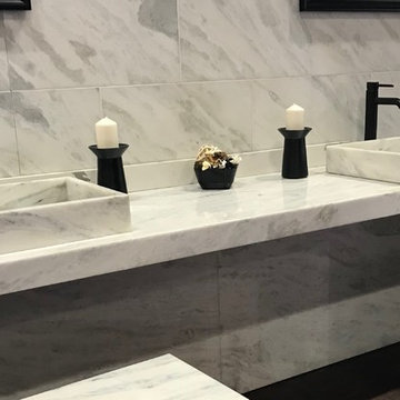 Various Bathroom Remodels w/ Marzite®