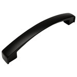 Cosmas - Cosmas 616-128FB Flat Black Subtle Arch Cabinet Pull - Manufacturer: Cosmas