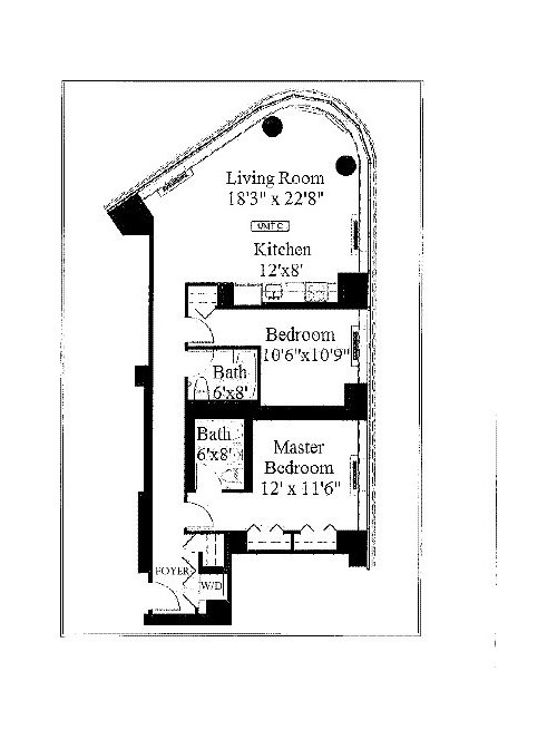 Need help with furniture layout for unconventional rounded living room