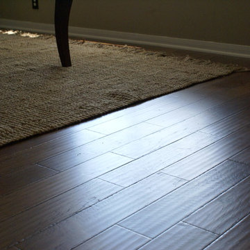 Travertine tile & Wood flooring
