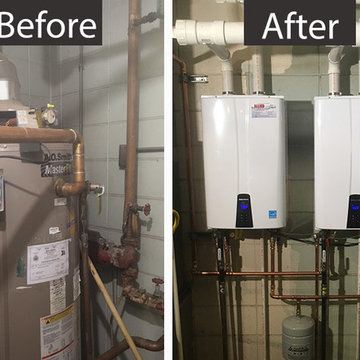 Tankless Water Heater Before and After - Springdale, AR