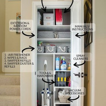 Downstairs closet