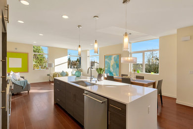Kitchen - contemporary kitchen idea in Seattle
