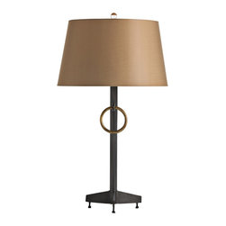 Arteriors Home - Arteriors Home Shuler Burnt Wax Brass Ring Table Lamp - Table Lamps
