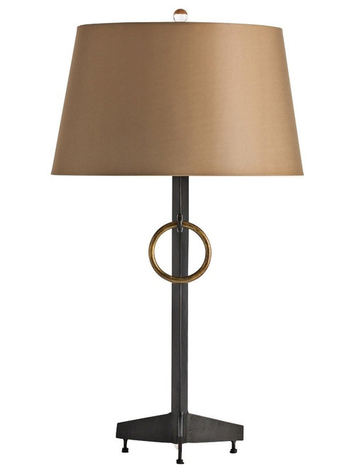 Table Lamps Arteriors Home Shuler Burnt Wax Brass Ring Table Lamp Lamps