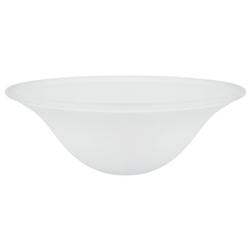 23100-01 Frosted Replacement Torchiere Glass Shade, 5"x12-7/8"