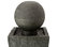 31.69"H Polyresin Rippling Floating Sphere Pedestal Outdoor Fountain