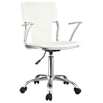 Studio Faux Leather Office Chair, White