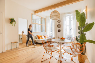 Réalisation d'une salle à manger méditerranéenne.
