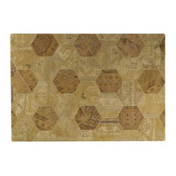 Mat Vintage - Mat Vintage Honeycomb Light Beige Rug - Rugs