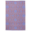 Fez Area Rug, Periwinkle and Rust