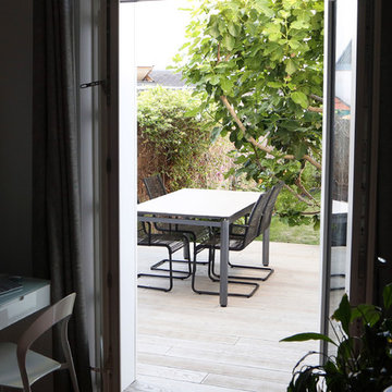 Création d'un terrasse en bois minéral