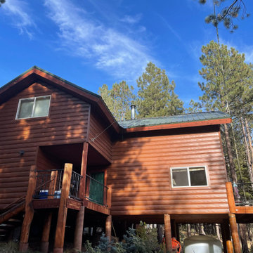 New Mexico Steel Log Cabin