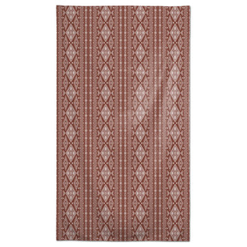Red Tribal 58 x 102 Outdoor Tablecloth