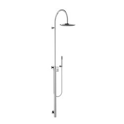 Meta. Duschstele mit Brause-Einhandbatterie für Wandmontage, mit Schlauchbrause - Shower Heads and Body Sprays