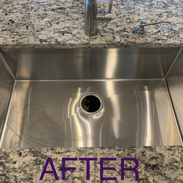 Double Bowl to Single Bowl Kitchen Sink Retrofits