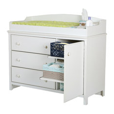 50 Most Por White Changing Tables For 2019 Houzz South S Cotton Candy Changing Table With Station Pure White