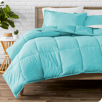 Bare Home Down Alternative Comforter Set, Aqua, Twin/Twin Xl