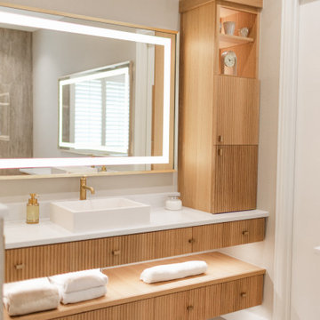 Lux Modern Spa Master bathroom