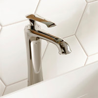 Karran 1-Hole 1-Handle Vessel Faucet With Pop-Up Drain, Chrome