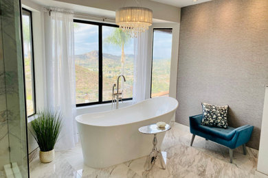 Inspiration for a transitional bathroom remodel in San Diego