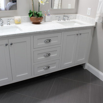 White Master Bathroom