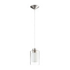 1 Light Pendant Clear/Frost/Clear - STN
