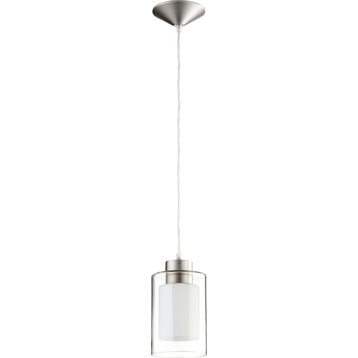1 Light Pendant Clear/Frost/Clear - STN