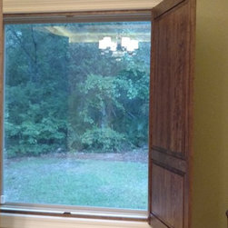 Waller Raised Panel Pine Interior Shutters - Interior Shutters