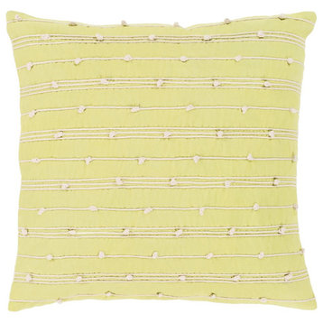 Accretion by Surya Pillow Cover, Lime/Cream, 20' x 20'