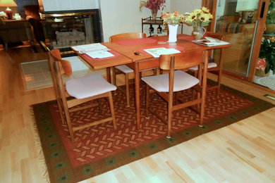 This is an example of a medium sized dining room in Minneapolis.